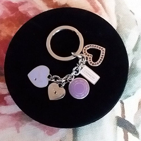 Coach Accessories - COACH purple heart keychain or purse charm